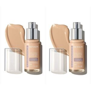 Lot of 2 Revlon Illuminance Skin-Caring Foundation, 209 Buff Beige, 1.0 oz/ea